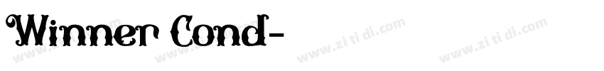 Winner Cond字体转换